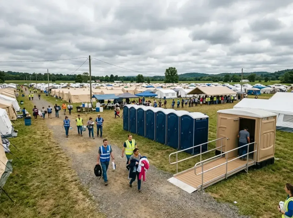disaster-relief-camp-restrooms-010 — frequently asked questions, Dumpster & Portable Bathrooms Rental in Mount Pleasant, WI